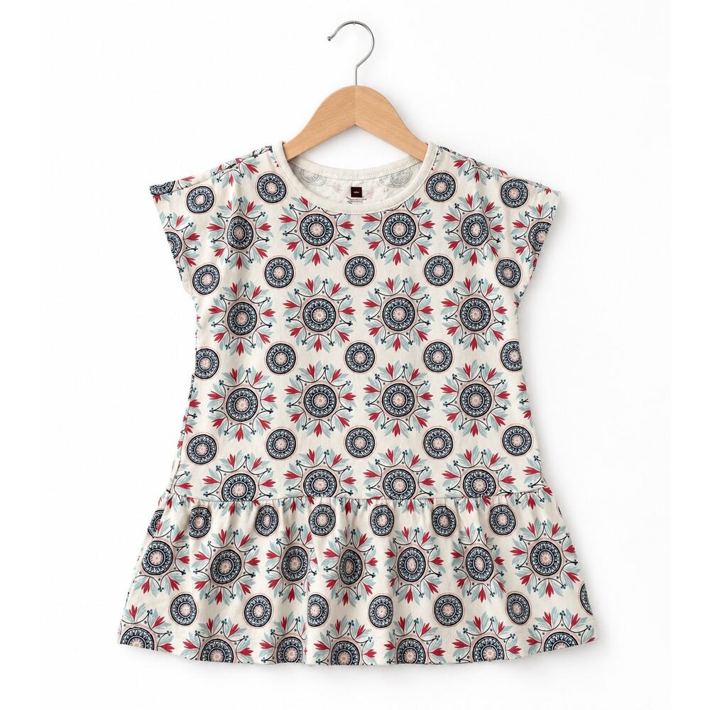 Tea Collection Girls' Floral Peplum Top - Size Large (8-10)